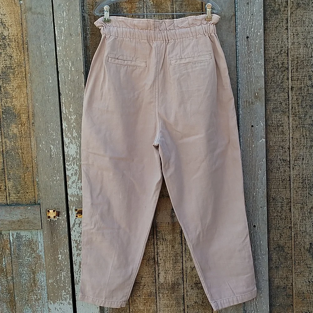 New Free People Margate pants pleated high rise trouser medium - Picture 7 of 13
